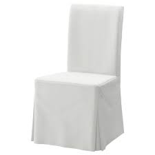 Henriksdal Chair Cover Long Blekinge White Ikea In 2020 Ikea Dining Chair Slipcovers For Chairs Henriksdal Chair Cover