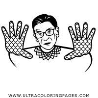 Ruth bader ginsburg coloring book: Richter Ausmalbilder Ultra Coloring Pages