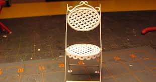 Dollhouse Miniature Furniture Tutorials 1 Inch Minis 1 Inch Scale Bistro Chair Tutorial How Miniature Furniture Miniature Dollhouse Furniture Doll House