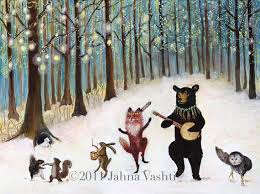 2011 Forest Festivities Get It Big Print Details Giclee Reproduction Of My Original Acrylic On Canvas Painting Done I Woodland Art Animal Nursery Art Art