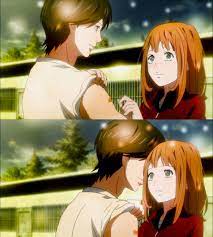 The Kiss Kakeru And Naho Orange Anime Orange Anime Romance Anime