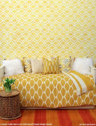 Create a nature inspired space in your home that will be sure to impress. Interior Design Stencil Tips From Trish Johnston Moroccan Wall Stencils Stencils Wall Moroccan Wall