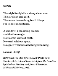 Gunnar Ekelof Swedish Poet Poetic Devices Poem Quotes Poems