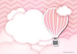 Convite Festa Balao De Ar Quente Rosa 3 Jpg 2 480 1 748 Pixeles Bebek Partisi Balonlari Balon Parti Balonlar
