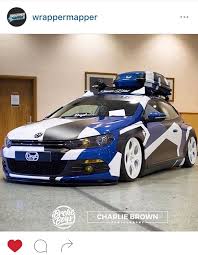 Wrapping Volkswagen Scirocco Car Wrap Camo Car