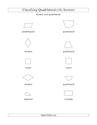 This free geometry worksheet requires the use the formulas for the area of trapezoids, rhombuses, and kites to find the area of different geometric figures. Classifying Quadrilaterals Squares Rectangles Parallelograms Trapezoids Rhombuses And Undefined A