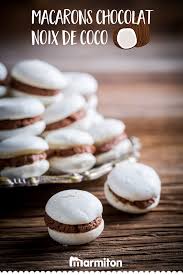 Macarons Chocolat Noix De Coco Recette Macaron Chocolat Recette Macaron Recette Macaron Chocolat