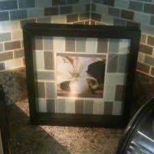 Made This Myself Using Left Over Backsplash Tiles And An Ikea Shadow Box Frame Box Frames Leftover Tile Tile Crafts