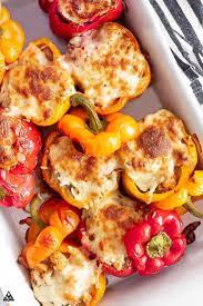 Stuffed Peppers Without Rice Keto Low Carb Recipe Stuffed Peppers Peppers Recipes Stuffed Bell Peppers