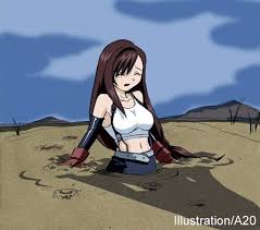 anime girl in quicksand