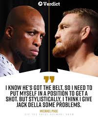 Michael Page Aims for Welterweight Title Shot, Eyes Upset Win Over Jack  Della