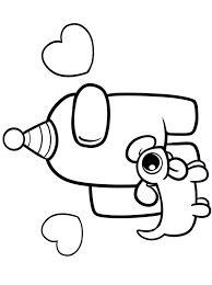 Hearts and flowers for valentine's day are the perfect time to break out the pink and red crayons! Among Us Coloring Pages Coloring Home