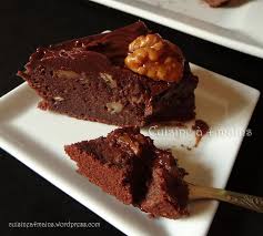 Gateau Au Chocolat Et Aux Noix De Cyril Lignac Cuisine A 4 Mains Gateau Chocolat Alimentation Gateau