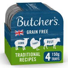 Butcher S Traditional Recipes Dog Food Tray 4 X 150g Tesco Groceries