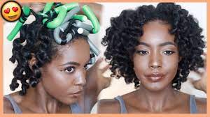 Furthermore, this is a great fashion if you have heat shrinkage or transitioning out comfortable hair. How To Defined Bouncy Flexi Rod Set On Stretched Short Medium Length 4 Type Hair Youtube