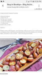 Honey Mustard Roasted Potatoes Honey Mustard Recipes Roasted Potatoes