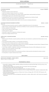 It System Engineer Resume Sample Mintresume