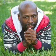 Writer strikes a pose to promote his books