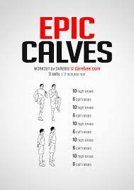 Epic Calves Workout Calf Exercises Strength Workout Workout For Beginners
