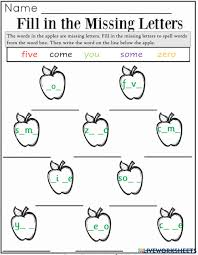 2) commands for organising your day. Apples Missing Letters Worksheet