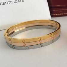Cartier Juste Un Clou Bracelet Nail Bangle Yellow Gold Pink Gold White Gold Hooogoods In 2020 Love Bracelets Cartier Love Bracelet Pink And Gold