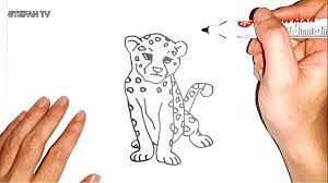 Drawing tutorials of easy cheetah. How To Draw Cheetah Cute And Easy For Kids Cheetah Drawing Lesson Step By Step Youtube