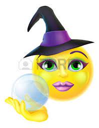 Smileys A Cute Halloween Emoticon Emoji Holding A Crystal Ball Smiley Funny Emoji Faces Happy Smiley Face