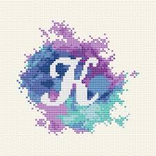 Letter K Cross Stitch Pattern Modern Cross Stitch Watercolor Xstitch Monogram Embroidery Baby Name Cross Stitch Pdf Nautical Nursery Xstitch Goruntuler Ile Kanavice Ornekleri Kanavice Kanaviceler