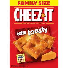 Cheez It Extra Toasty Family Size Cheese Crackers 21oz In 2021 No Bake Snacks Snacks Cheez It