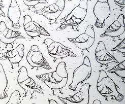 Black And White Pigeon Drawing Black And White Pigeon Illustration Pretty Pattern Idea Maybe For The Sleeve Of My Book Bird Art Sketch Book Nature Sketch