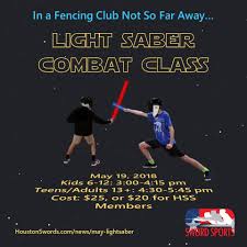 Learn To Fight With A Light Saber Houston Sword Sports