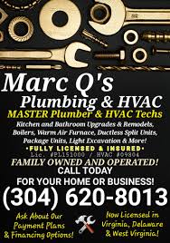 Marc Q's Plumbing And HVAC | Inwood WV