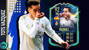 Is 29 years old from spain and playing for real madrid in the spain primera división (1). Fifa 21 Tots Lucas Vazquez Player Review Crazy Overpowered Youtube
