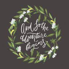 Great memorable quotes and script exchanges from the remo williams: And So The Adventure Begins Hand Lettering Quotes For Your Design Royalty Free Cliparts Vectors And Stock Illustration Image 94470525