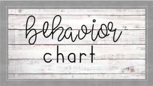 Rustic Behavior Chart