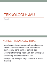 Teknologi Hijau Pdf