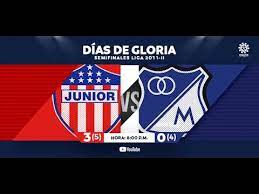 Millonarios vs junior en vivo; Clasicos Dimayor Junior Fc 3 5 0 4 Millonarios Fc 2011 Ii Youtube