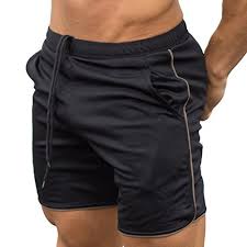 Men S Gym Workout Boxing Shorts Running Short Pants Fitted Training Bodybuilding Jogger Short Black Running Shorts Men Fashion Fitness Men Men Casual Summer