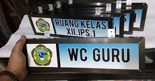 Papan nama unik jual nama dada murah nama dada madiun. Papan Nama Ruang Kelas Kantor