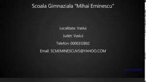 ,,mihai eminescu, craiova a obținut certificatul european de calitate pentru rezultate deosebite obținute in proiectul e twinning ,,a bee c. Scoala Gimnaziala Mihai Eminescu Vaslui Youtube