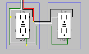 Any break or malfunction in one outlet will cause all the other outlets to fail. How Do I Install A Gfci Receptacle With Two Hot Wires And Common Neutral Home Improvement Stack Exchange