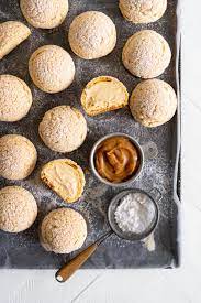 Golden Sugar Choux Au Craquelin Cream Puffs With Salted Caramel Diplomat Cream Recipe Cream Puffs Desserts Dessert Recipes