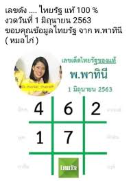 หวยไทยรัฐ 1/4/64 ข่าวหวยดังแม่นๆ จากเซียนทุกงวด ของแท้จากสำนักข่าวชื่อดังที่สุดของประเทศไทย หมอไก่ พ.พาทินี แนวทางหวยรัฐบาล งวดวันที่ 1 เมษายน 2564 Https Www Xn 82cz3bcub1a Com Lucky Number 2651 Html