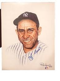 YOGI BERRA Hand Signed 8.5 X 11 James Amore Limited Edition Print YANKEES  XX/250