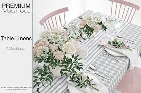 Tablecloth Runner Napkins Mockup Free Psd Free Psd Mockups Templates Mockup