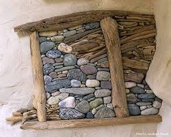 Driftwood And Stone Driftwood Art Driftwood Crafts Pebble Art