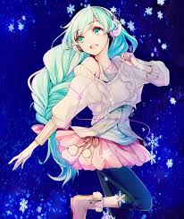 Résultat de recherche d'images pour "fille manga bleu"