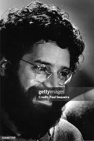Portrait of Chicago Seven member Lee Weiner in the press room of the...  News Photo