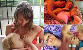 British mother posts YouTube videos of herself breastfeeding her  four-year-old son | Daily Mail Online