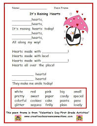 Free Valentine Poem Frame From Valentine S Day First Grade Activities Unit Available At Www Creative Valentines Poems Valentines Day Poems First Grade Themes